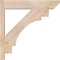 Ekena Millwork Merced Slat Smooth Outlooker, Douglas Fir, 5 1/2"W x 24"D x 24"H OUT06X24X24MRC06SDF - alternate 3